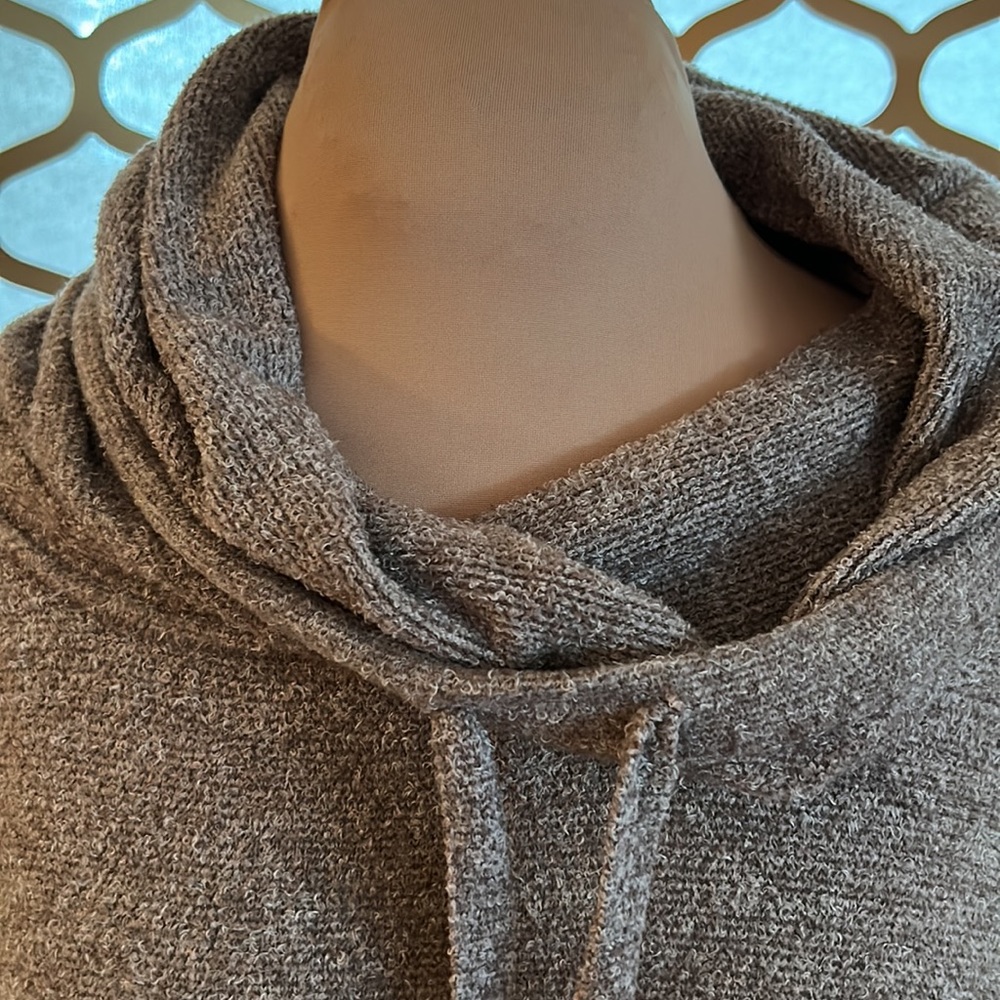 Barefoot Dreams cozy chic lite turtle neck tunic light brown Size X-Large